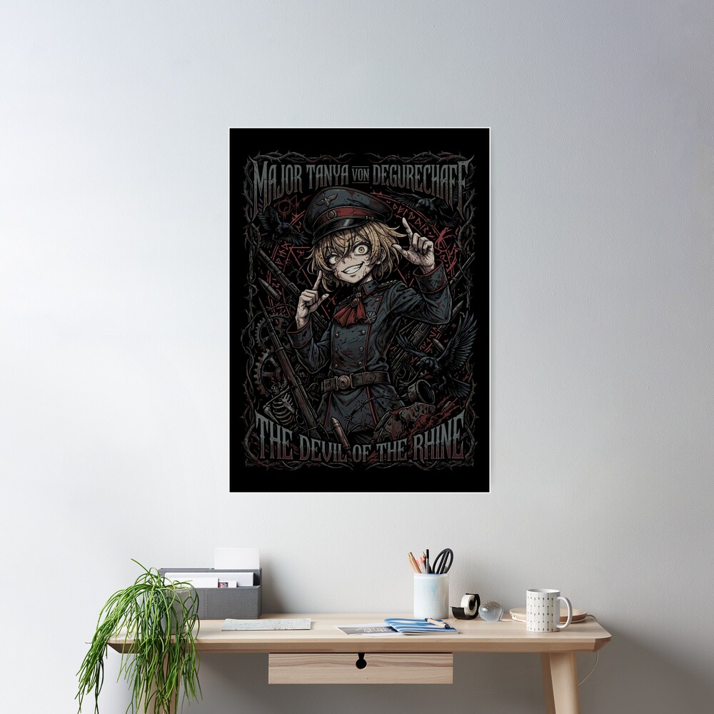 Tanya The Evil Major Dark Art Poster - Image 2