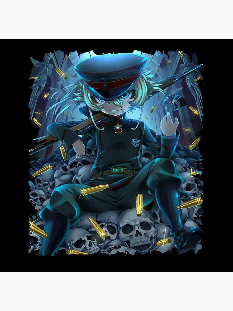 Tanya The Evil Character Throw Pillow - Image 2