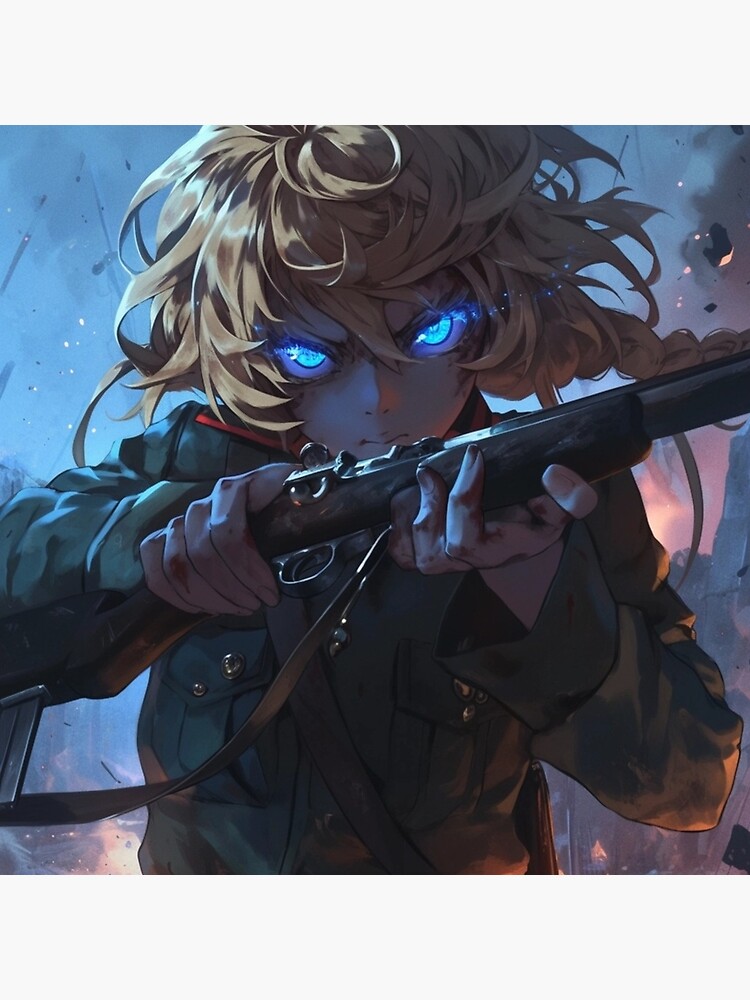 Tanya Degurechaff Military Anime Throw Pillow - Image 2