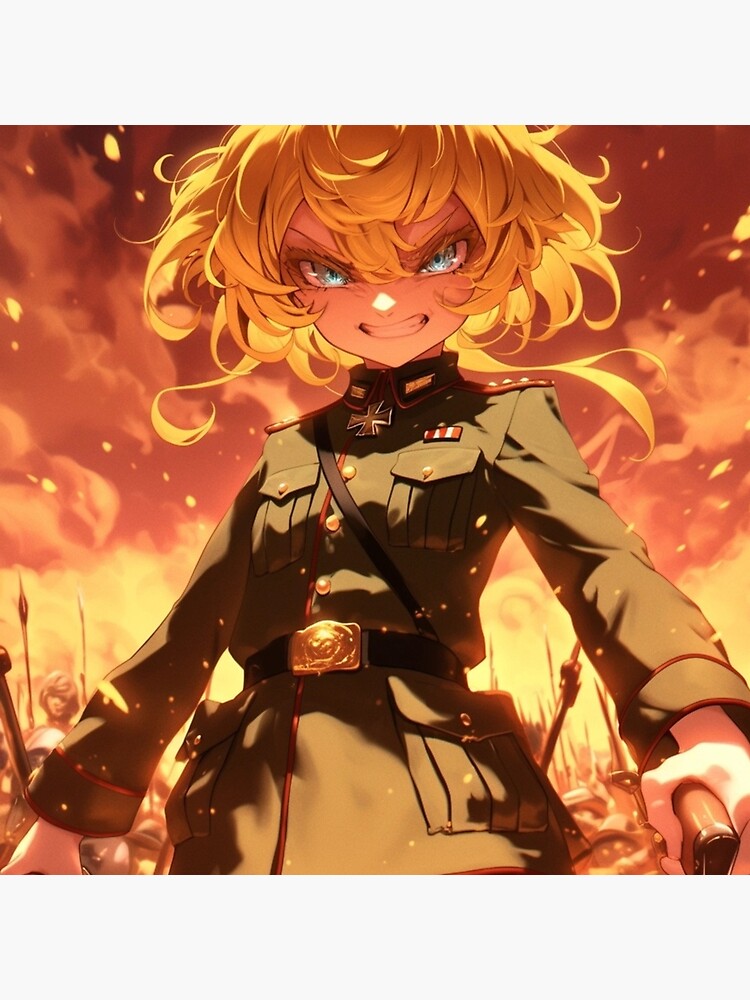 Tanya Degurechaff Anime Throw Pillow - Image 2
