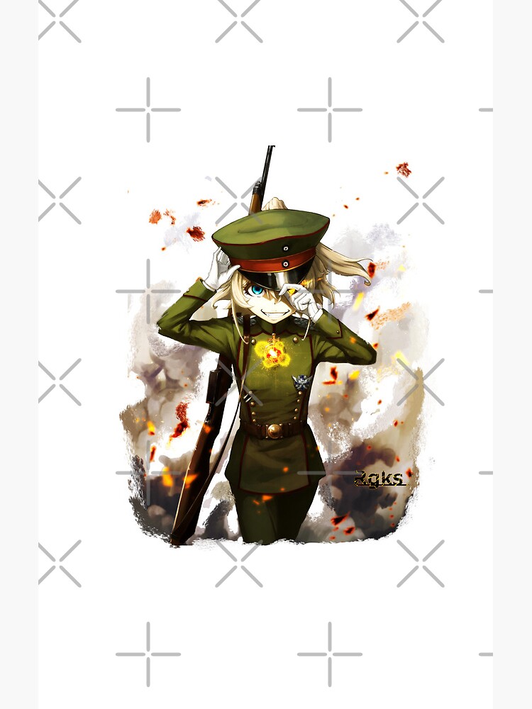Tanya The Evil Tanya Cute Anime Edition Shower Curtain - Image 2