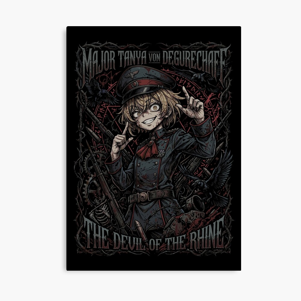Tanya The Evil Major Dark Art Poster