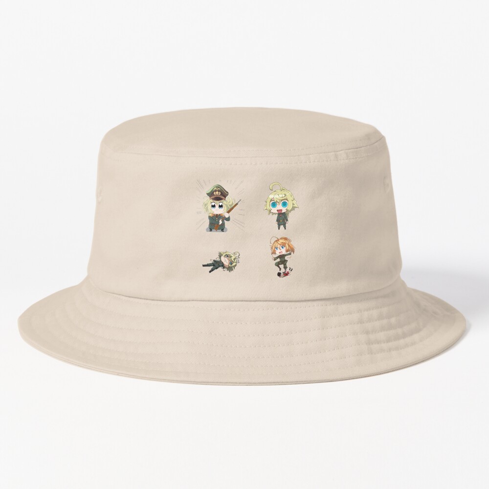 Saga Of Tanya The Evil Chibi Division Bucket Hat