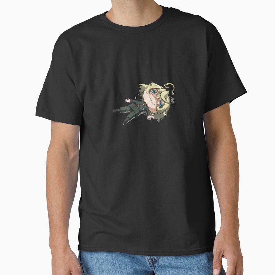 Tanya The Evil Chibi Tanya Playing Dead T-shirt - Image 2