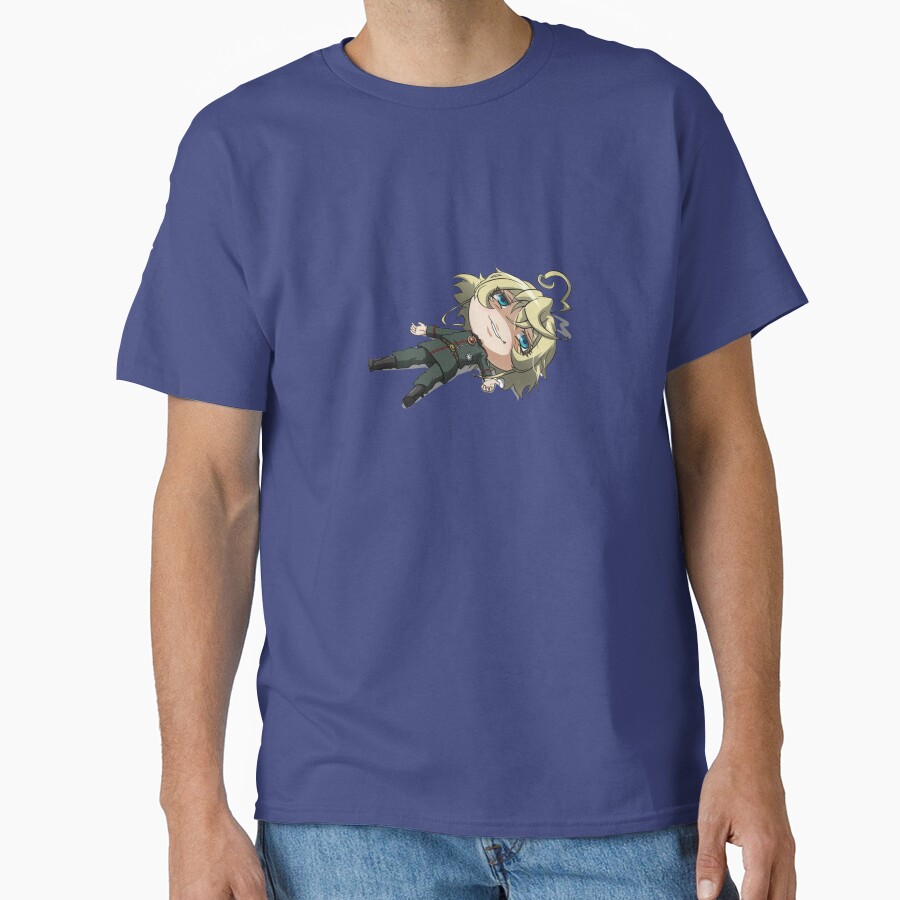 Tanya The Evil Chibi Tanya Playing Dead T-shirt - Image 4
