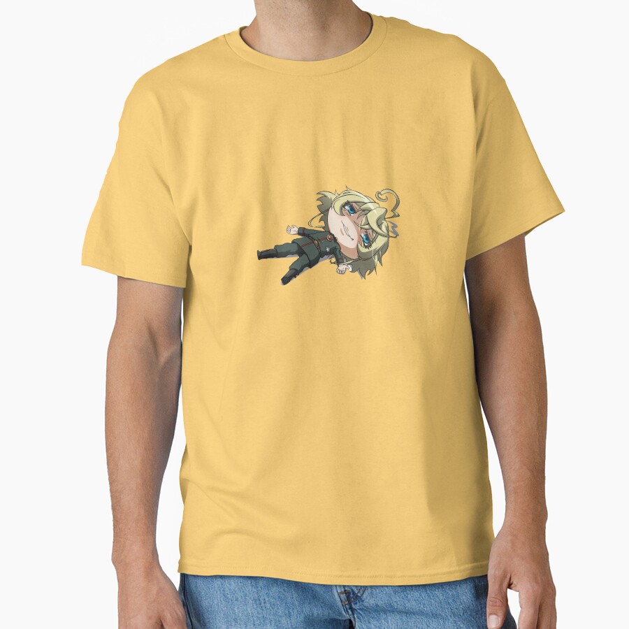 Tanya The Evil Chibi Tanya Playing Dead T-shirt - Image 6