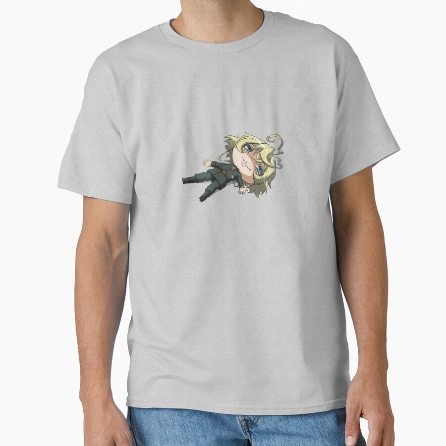 Tanya The Evil Chibi Tanya Playing Dead T-shirt - Image 3