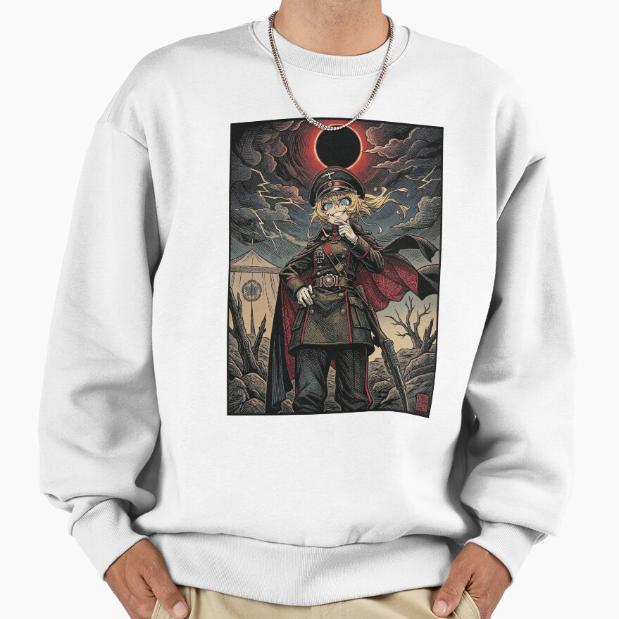 Tanya The Evil Tanya Degurechaff Vintage Battalion Sweatshirt - Image 2