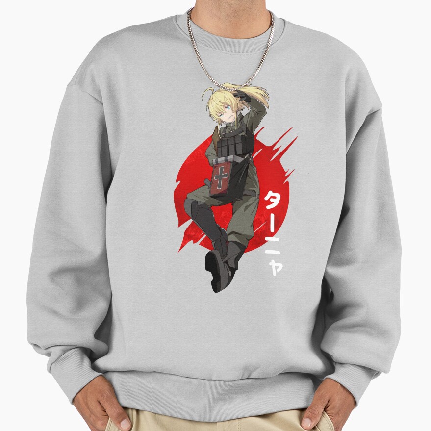 Tanya The Evil Tanya Degurechaff Elite Officer Sweatshirt - Image 4