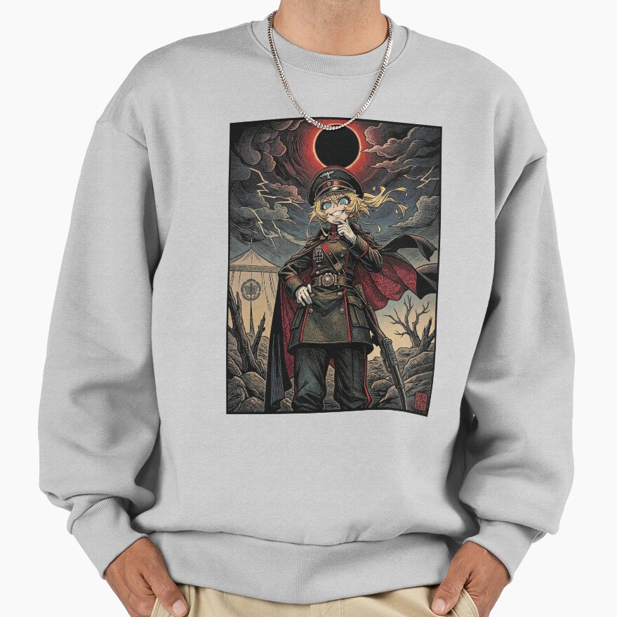 Tanya The Evil Tanya Degurechaff Vintage Battalion Sweatshirt - Image 4
