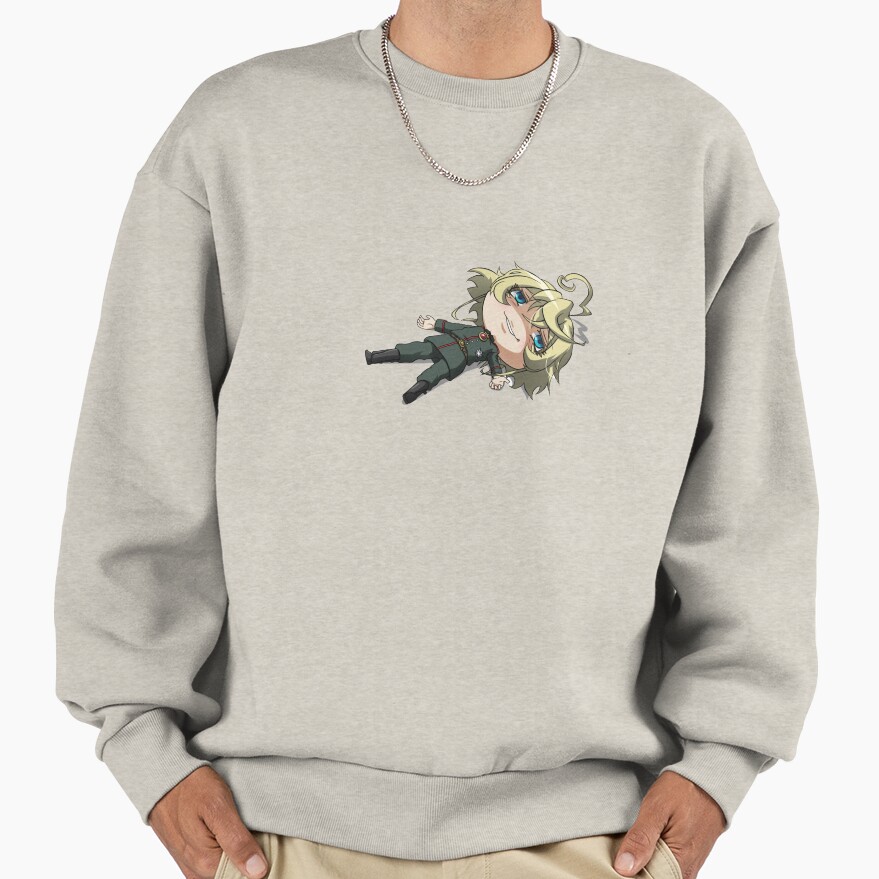 Tanya The Evil Chibi Tanya Playing Dead Sweatshirt - Image 3