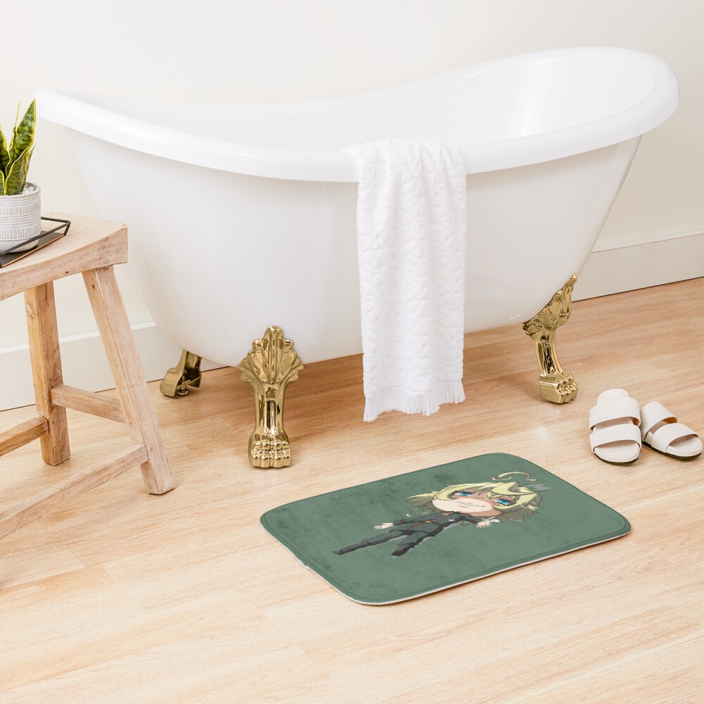 Tanya Degurechaff Chibi Playing Dead Bath Mat - Image 2