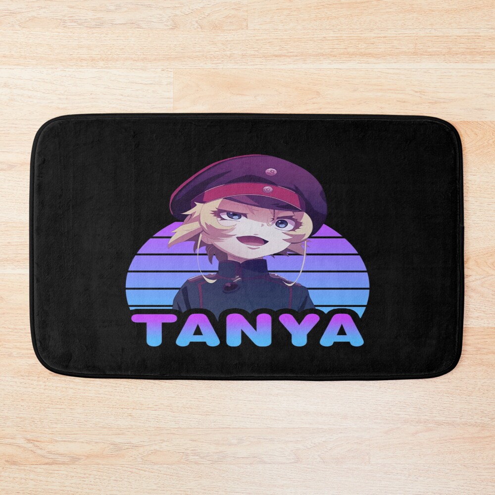 Tanya Von Degurechaff Youjo Senki Art Bath Mat