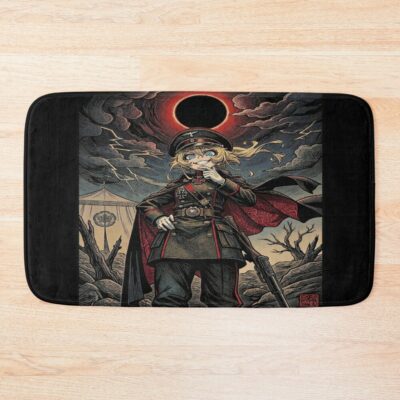 Vintage Tanya Degurechaff Anime Bath Mat