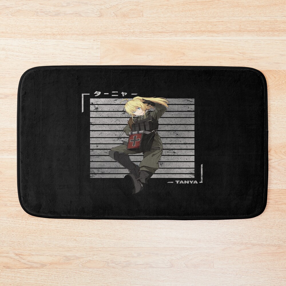 Tanya Von Degurechaff Youjo Senki Bath Mat