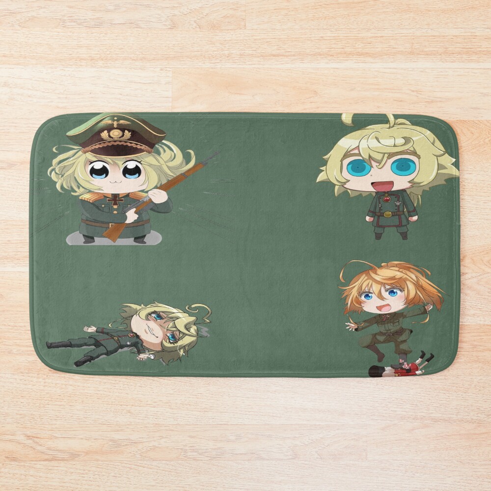 Tanya Degurechaff Chibi Pack Bath Mat
