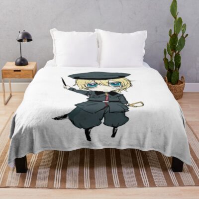 Chibi Tanya The Evil Throw Blanket