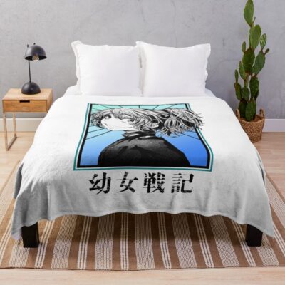 Tanya Von Degurechaff Youjo Senki Military Throw Blanket