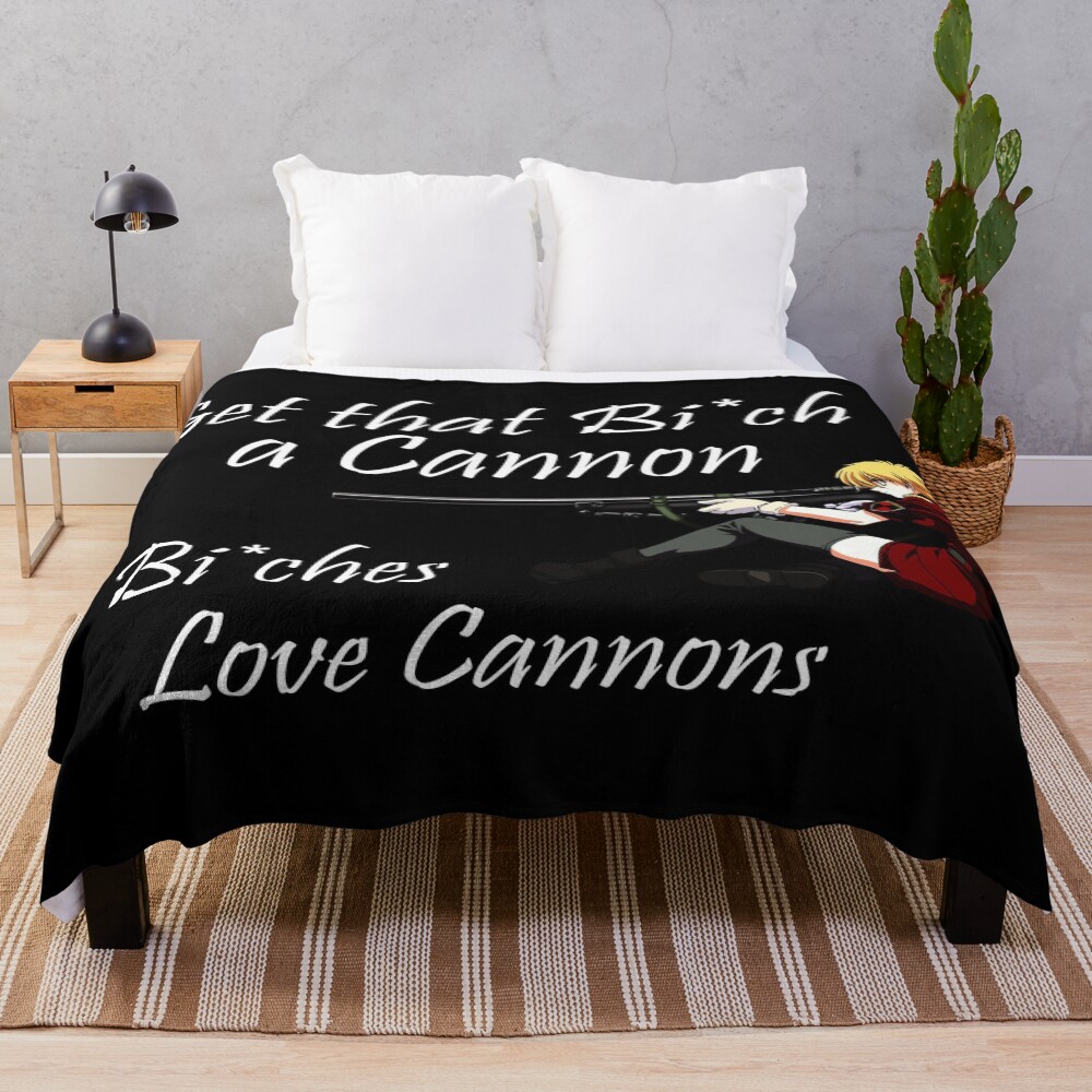 Tanya The Evil Hellsing Quote Throw Blanket