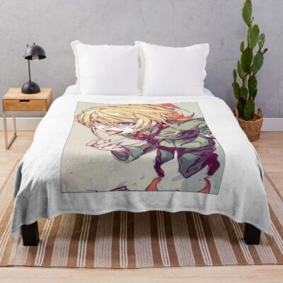 Saga Of Tanya The Evil Tanya Sketch Throw Blanket