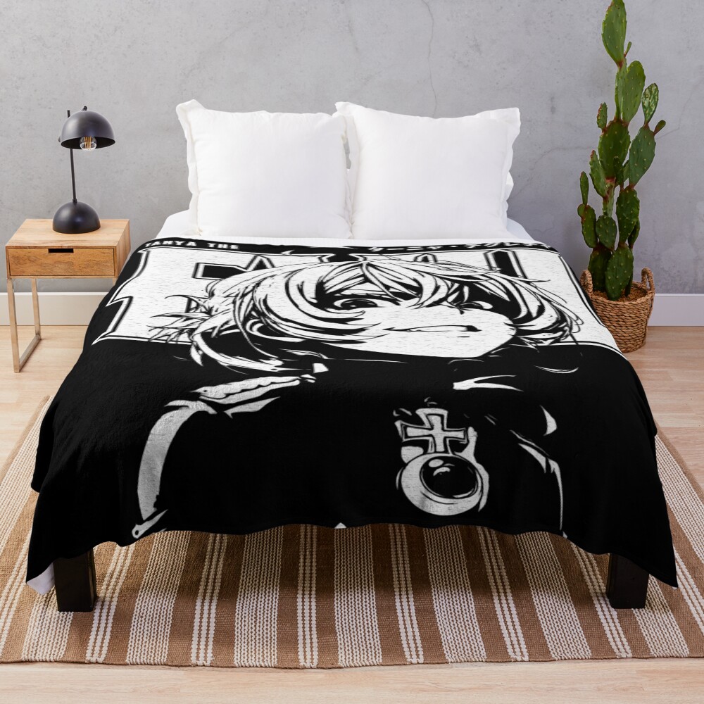 The Saga Of Tanya The Evil Anime Throw Blanket