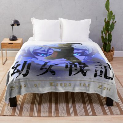 Saga Of Tanya The Evil Tanya Von Degurechaff Throw Blanket
