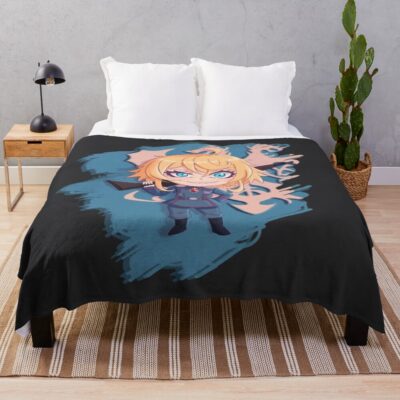 Chibi Tanya Degurechaff Saga Of Tanya The Evil Throw Blanket