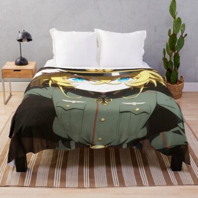 Tanya Degurechaff Unit 8 Throw Blanket