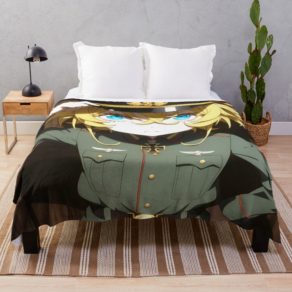 Tanya Degurechaff Unit 8 Throw Blanket