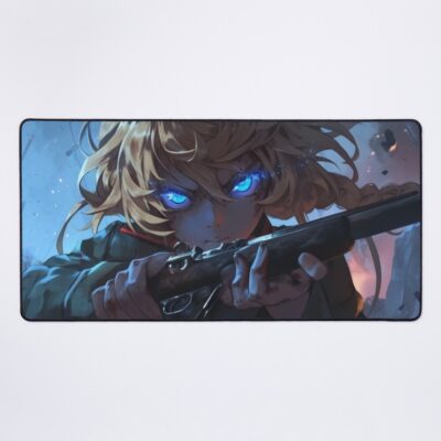 Tanya Degurechaff Tactical Fury Mouse Pad