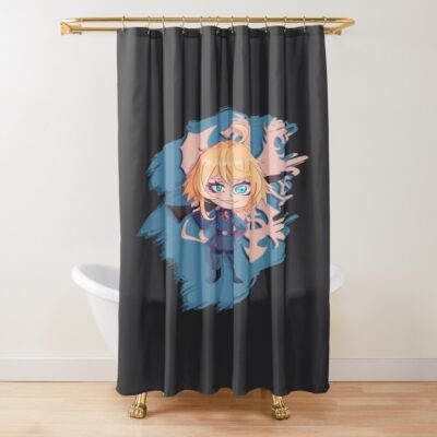Tanya The Evil Chibi Tanya Degurechaff Mayhem Shower Curtain