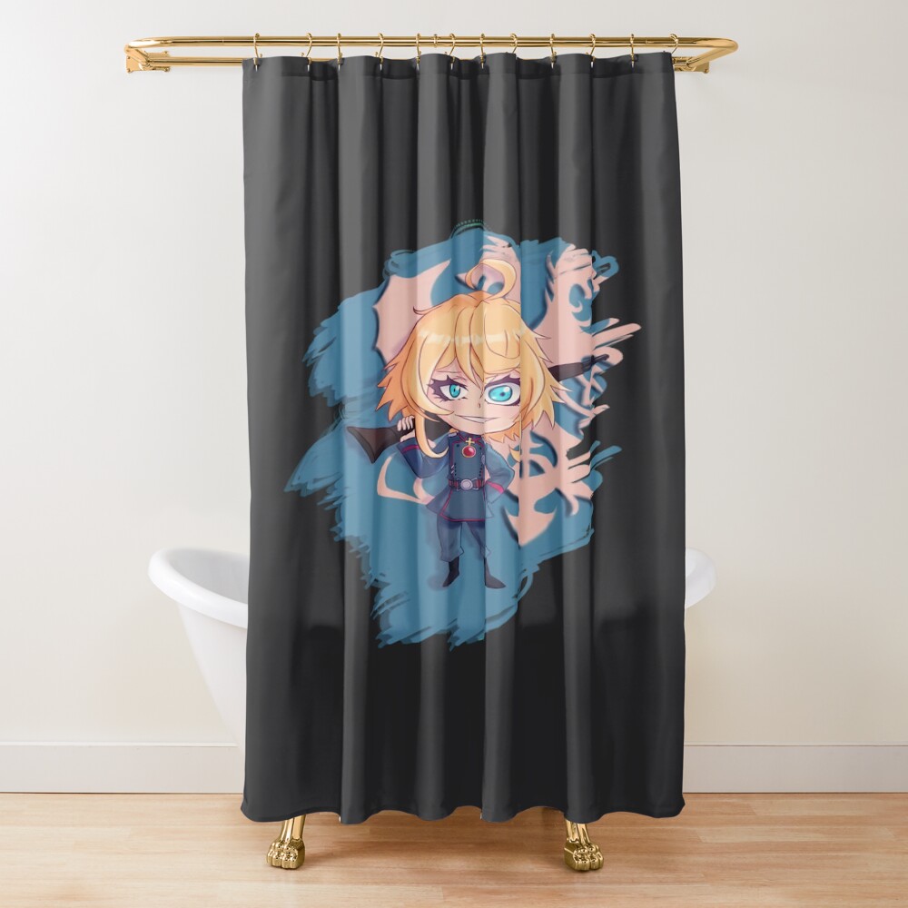 Tanya The Evil Chibi Tanya Degurechaff Mayhem Shower Curtain