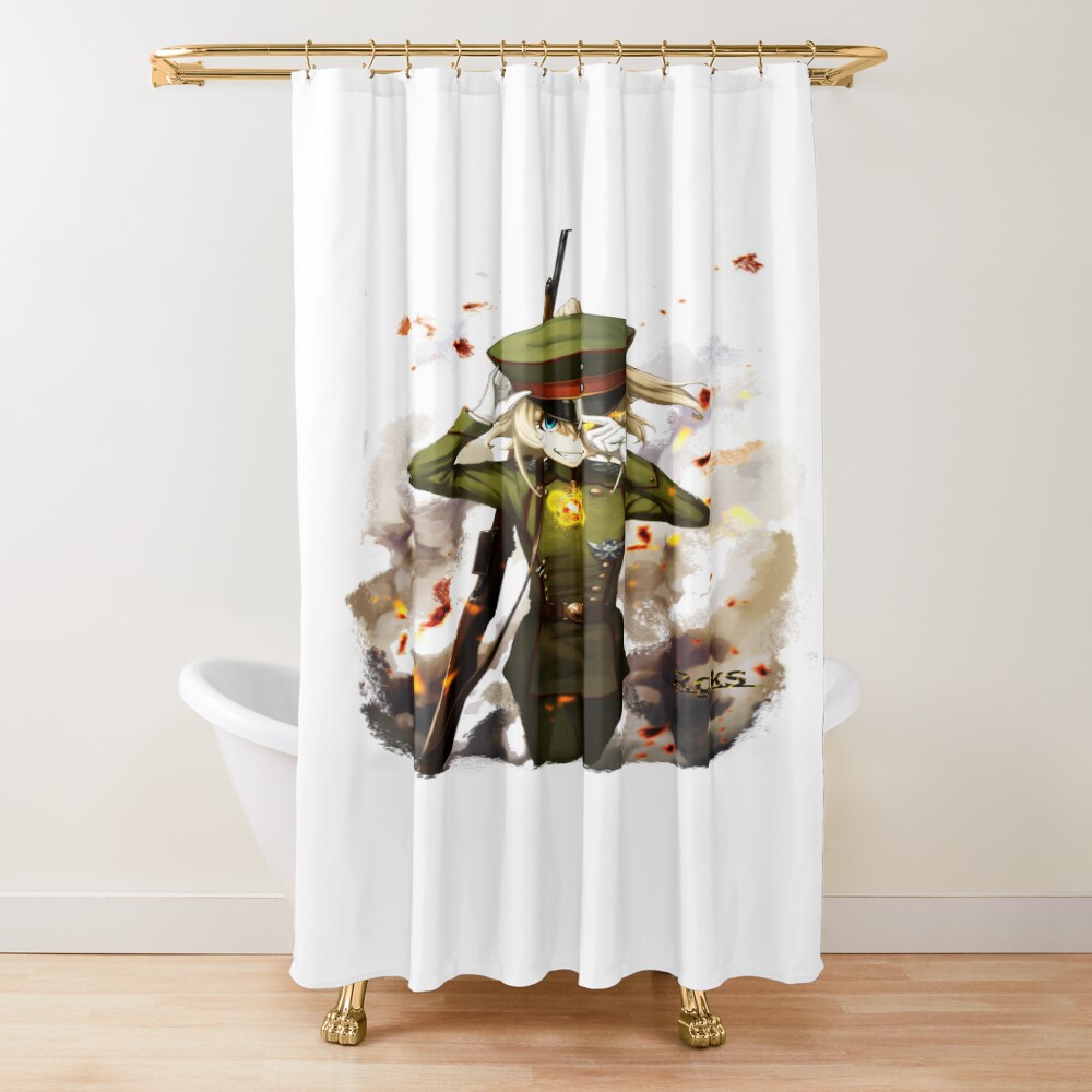 Tanya The Evil Tanya Cute Anime Edition Shower Curtain