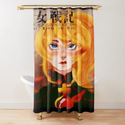 Tanya The Evil Tanya Degurechaff War Doctrine Shower Curtain