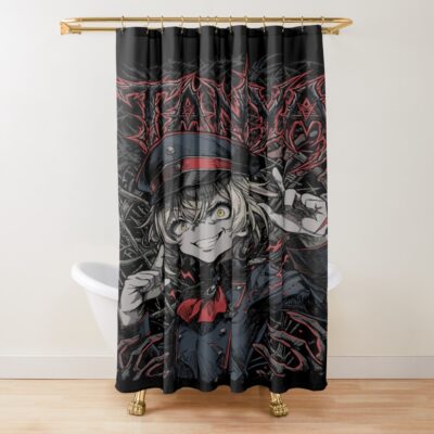 Tanya The Evil Tanya Military Shadow Art Shower Curtain