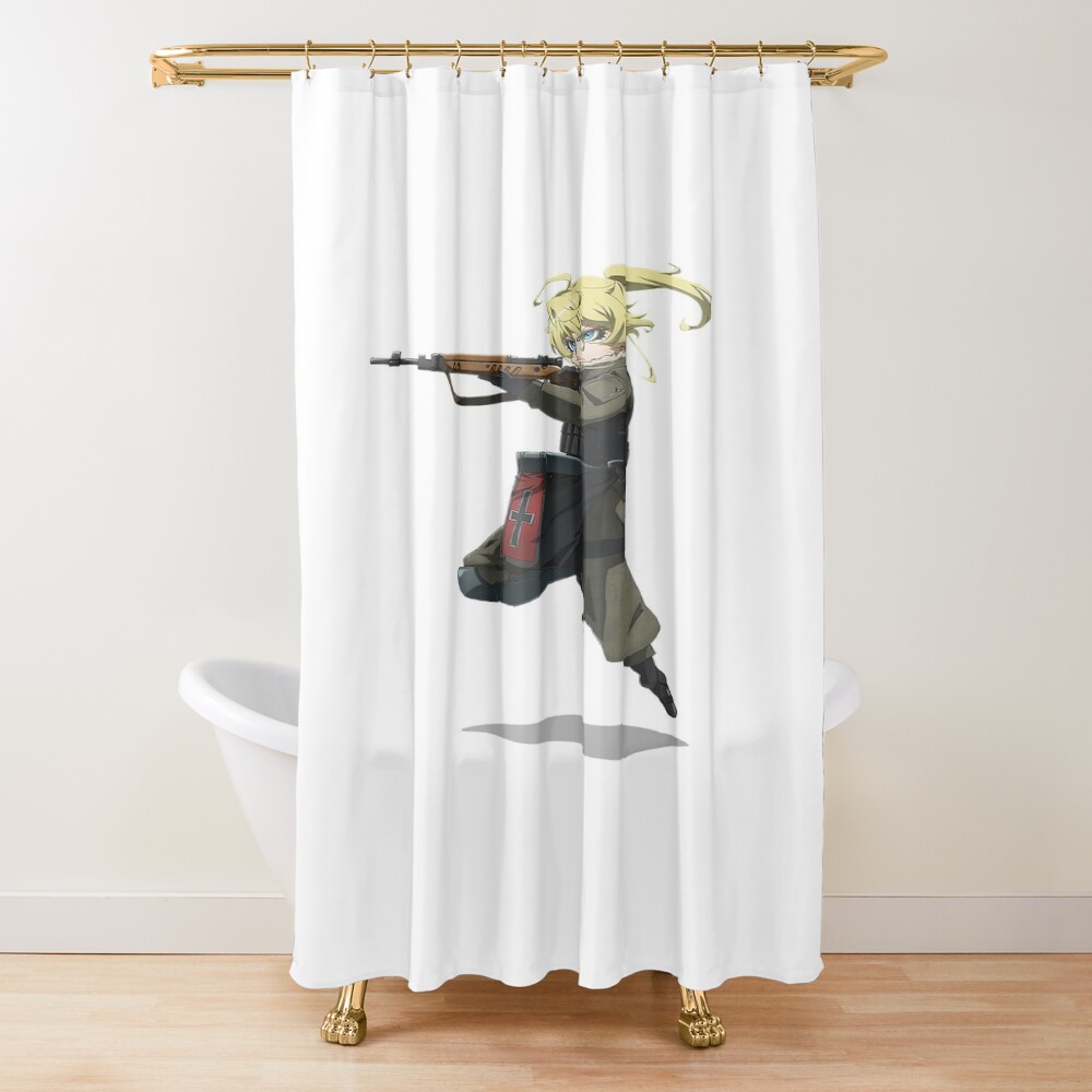 Tanya The Evil Tanya Von Degurechaff Anime Edition Shower Curtain