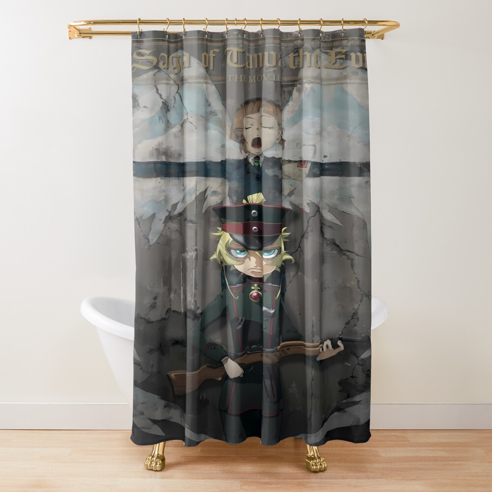 Tanya The Evil Tanya Movie Edition Shower Curtain