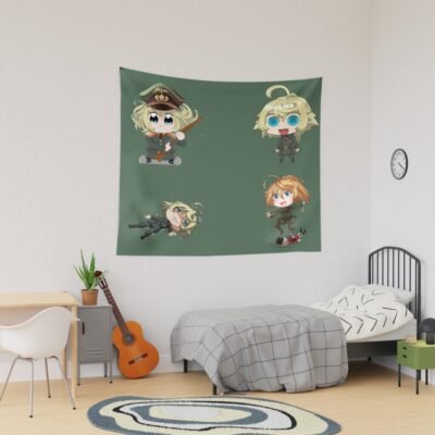 Tanya Degurechaff Chibi Pack Tapestry