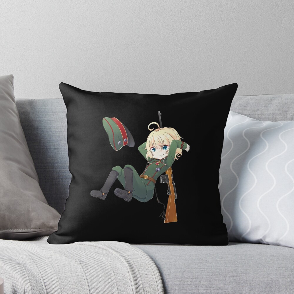 Youjo Senki Saga Of Tanya The Evil Throw Pillow