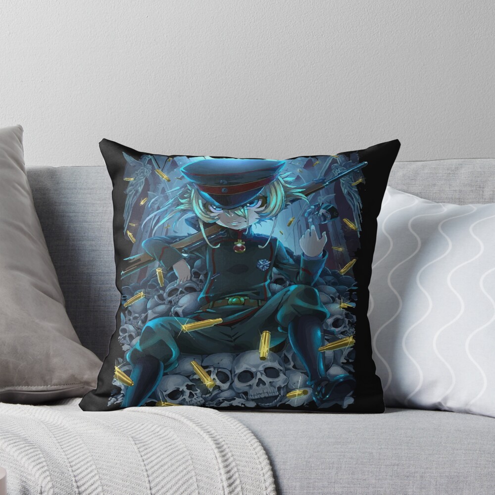 Tanya The Evil Character Throw Pillow