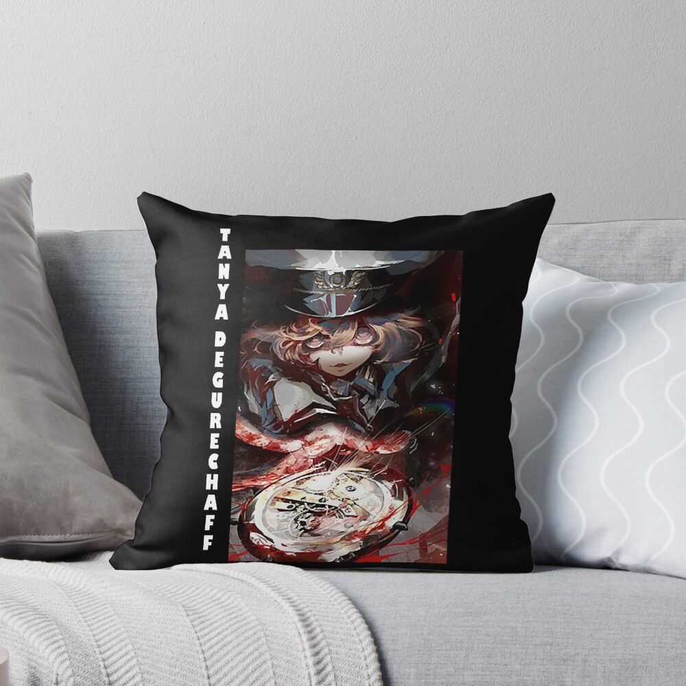 Tanya Von Degurechaff Military Throw Pillow