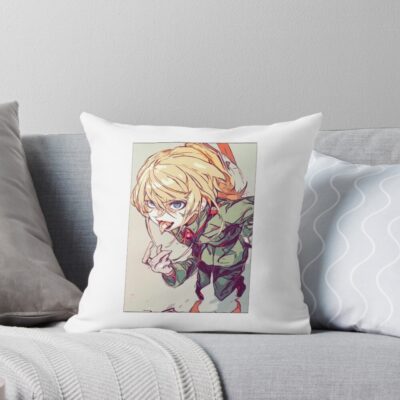 Saga Of Tanya The Evil Tanya Sketch Throw Pillow