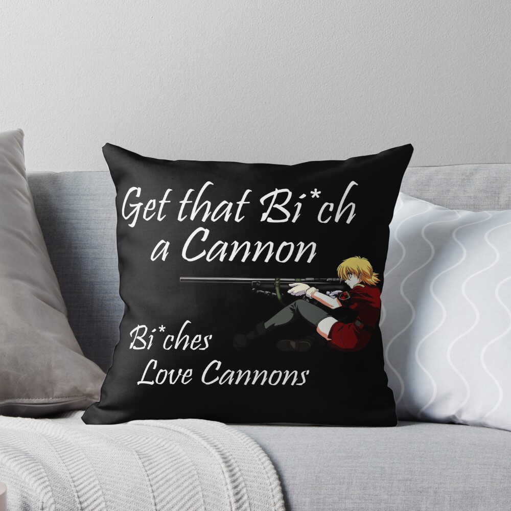 Tanya The Evil Hellsing Quote Throw Pillow