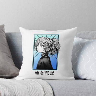Tanya Von Degurechaff Youjo Senki Military Throw Pillow