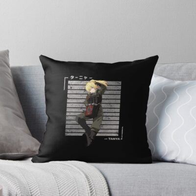 Tanya Von Degurechaff Youjo Senki Throw Pillow