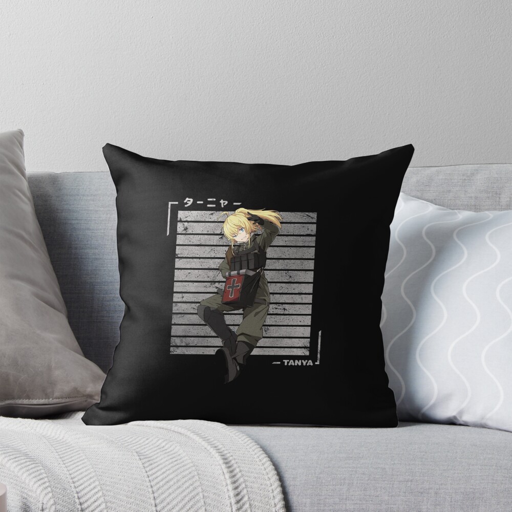 Tanya Von Degurechaff Youjo Senki Throw Pillow