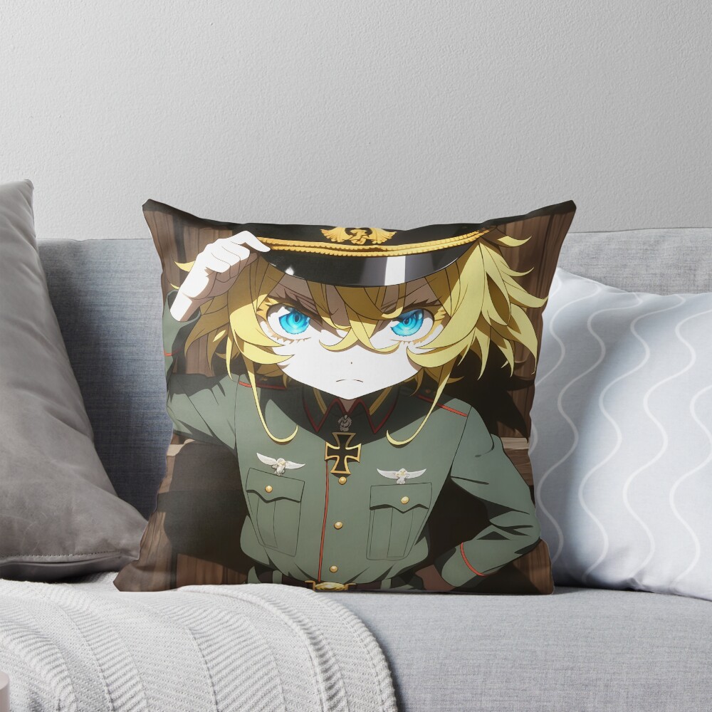 Tanya Degurechaff Unit 8 Throw Pillow