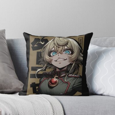 Tanya Degurechaff Saga Of Tanya The Evil Throw Pillow