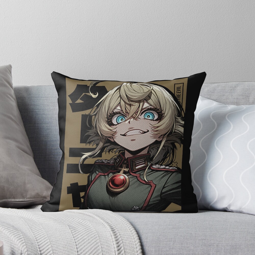 Tanya Degurechaff Saga Of Tanya The Evil Throw Pillow