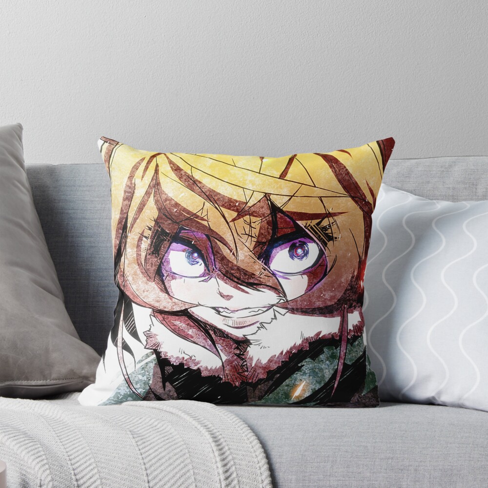 Tanya The Evil Glare Throw Pillow